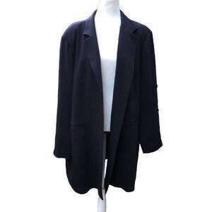 Vintage Bloomingdale’s Black Long Sleeve Single Breasted Blazer Women’s Sz 24